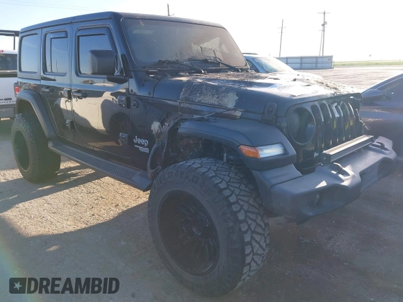 2020 Jeep Wrangler Unlimited Sport S с VIN 1C4HJXDNXLW348677, выставлен на аукционе IAAI как лот 42056986 с пробегом Не указан миль и . История ставок и продаж доступна на DreamBid. Изображение 1.