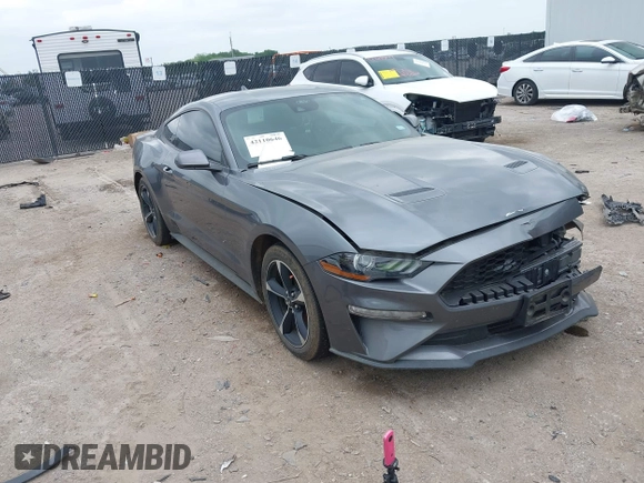 2021 Ford Mustang EcoBoost with VIN 1FA6P8TH1M5152941, listed as a IAAI auction lot 42110646 with 26,673 mi miles and . Bid and sale history available at DreamBid. Image 1.