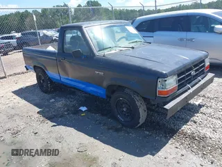 1991 Ford Ranger XL z VIN 1FTCR10U9MUB25248, wystawiony jako IAAI lot #42557935 z przebiegiem 111 500 mil mil oraz . Historia ofert i sprzedaży dostępna na DreamBid. Obrazek 1.
