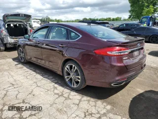 2017 Ford Fusion Titanium with VIN 3FA6P0D95HR208813, listed as a Copart auction lot 60832915 with 62,920 mi miles and Salvage title. Bid and sale history available at DreamBid. Image 2.
