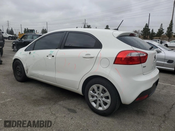 2013 Kia Rio LX with VIN KNADM5A36D6296654, listed as a Copart auction lot 55194435 with 100,895 mi miles and Salvage Title. Bid and sale history available at DreamBid. Image 2.