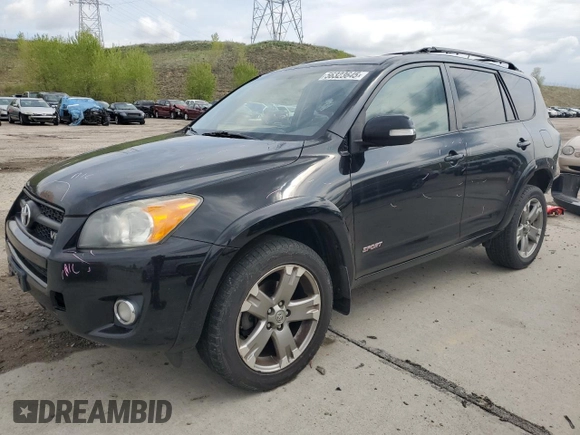 2010 Toyota RAV4 Sport with VIN JTMRK4DV1A5090049, listed as a Copart auction lot 56323645 with 194,381 mi miles and Salvage title. Bid and sale history available at DreamBid. Image 1.