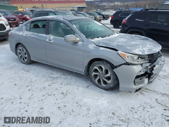 2016 Honda Accord Sedan EX with VIN 1HGCR2F7XGA220111, listed as a IAAI auction lot 41374643 with 105,292 mi miles. Bid and sale history available at carsss.com. Image 1.