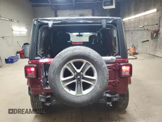 2021 Jeep Wrangler Unlimited Sahara z VIN 1C4HJXEGXMW758252, wystawiony jako Copart lot #50489015 z przebiegiem 38 388 mil mil oraz Szkoda całkowita • Salvage title. Historia ofert i sprzedaży dostępna na DreamBid. Obrazek 6.