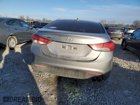 2013 Hyundai Elantra Coupe GS with VIN KMHDH6AE5DU008998, listed as a Copart auction lot 41756795 with 256,185 mi miles and Salvage Title. Bid and sale history available at carsss.com. Image 6.