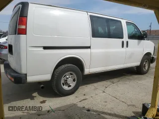 2013 Chevrolet Express Cargo with VIN 1GCZGTCA7D1177735, listed as a Copart auction lot 48693815 with 101,380 mi miles and Salvage title. Bid and sale history available at DreamBid. Image 3.