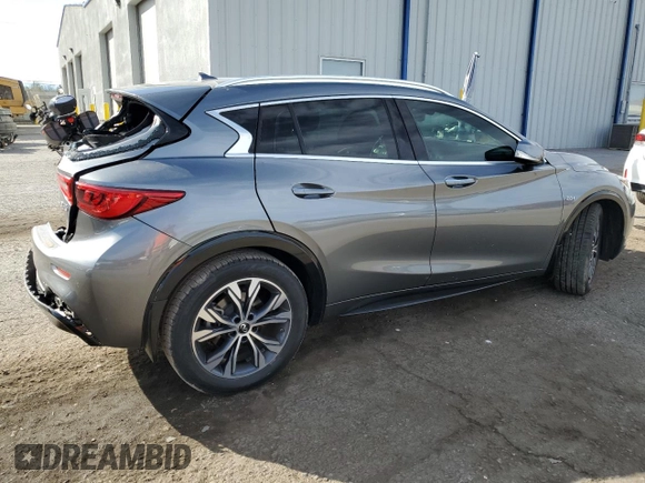 2019 Infiniti QX30 Essential with VIN SJKCH5CP5KA010822, listed as a Copart auction lot 75909634 with 33,563 mi miles and Salvage title. Bid and sale history available at DreamBid. Image 3.
