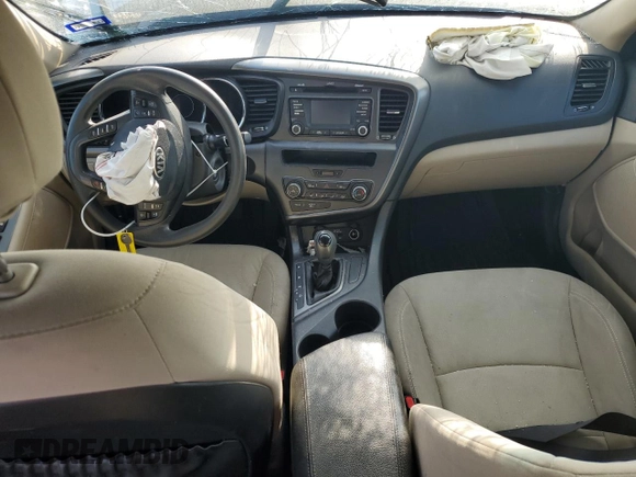 2013 Kia Optima LX with VIN KNAGM4A75D5375586, listed as a Copart auction lot 53297705 with Not Provided miles and Salvage Title. Bid and sale history available at carsss.com. Image 8.