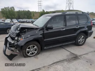 2008 Lexus GX 470 z VIN JTJBT20X680166363, wystawiony jako Copart lot #57416115 z przebiegiem 140 068 mil mil oraz Szkoda całkowita • Salvage title. Historia ofert i sprzedaży dostępna na DreamBid. Obrazek 1.
