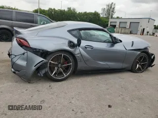 2020 Toyota GR Supra 3.0 with VIN WZ1DB4C06LW032954, listed as a Copart auction lot 62510144 with 0 mi miles and Salvage Title. Bid and sale history available at carsss.com. Image 3.