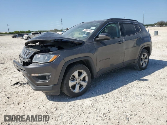2019 Jeep Compass Latitude with VIN 3C4NJCBB5KT654713, listed as a Copart auction lot 52508305 with 113,586 mi miles and Salvage title. Bid and sale history available at DreamBid. Image 1.