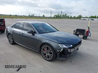 2019 Audi A4 Premium Plus z VIN WAUENAF41KN016542, wystawiony jako IAAI lot #42176172 z przebiegiem 87 233 mil mil oraz . Historia ofert i sprzedaży dostępna na DreamBid. Obrazek 1.