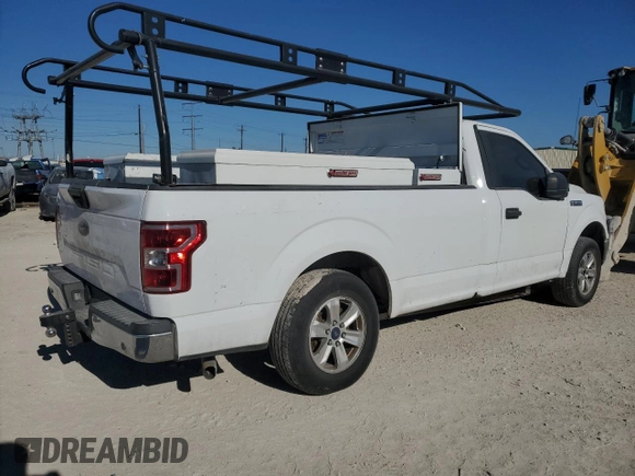 2018 Ford F-150 XL with VIN 1FTMF1C52JKC44459, listed as a Copart auction lot 41479995 with 147,770 mi miles and Salvage title. Bid and sale history available at DreamBid. Image 3.