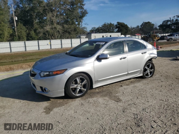 2012 Acura TSX Special Edition with VIN JH4CU2E8XCC025372, listed as a Copart auction lot 44039215 with 96,111 mi miles and Salvage title. Bid and sale history available at DreamBid. Image 1.