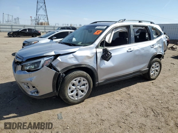 2021 Subaru Forester with VIN JF2SKADC2MH584181, listed as a Copart auction lot 55458855 with 52,148 mi miles and Salvage title. Bid and sale history available at DreamBid. Image 1.