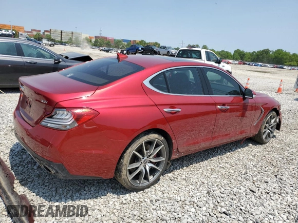 2019 Genesis G70 Advanced z VIN KMTG34LE0KU024820, wystawiony jako Copart lot #58488615 z przebiegiem 81 576 mil mil oraz Szkoda całkowita • Salvage title. Historia ofert i sprzedaży dostępna na DreamBid. Obrazek 3.