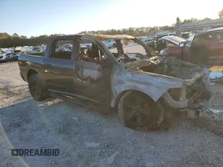 2018 Ram 1500 Night with VIN 1C6RR7MT5JS152282, listed as a Copart auction lot 42986395 with 0 mi miles and Salvage Title. Bid and sale history available at carsss.com. Image 4.