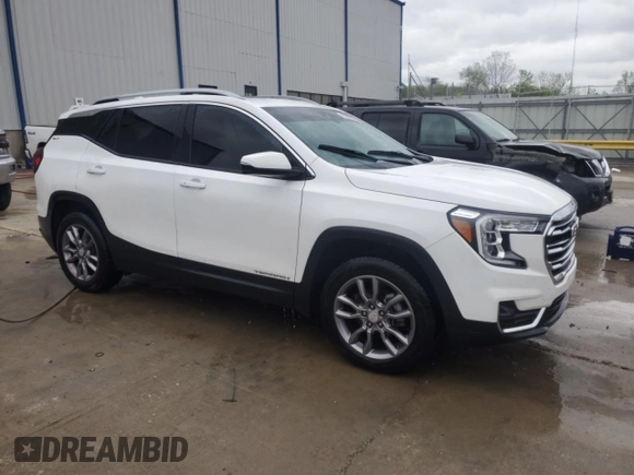 2022 GMC Terrain SLT with VIN 3GKALVEV0NL113829, listed as a Copart auction lot 53702325 with 52,810 mi miles and Salvage title. Bid and sale history available at DreamBid. Image 4.