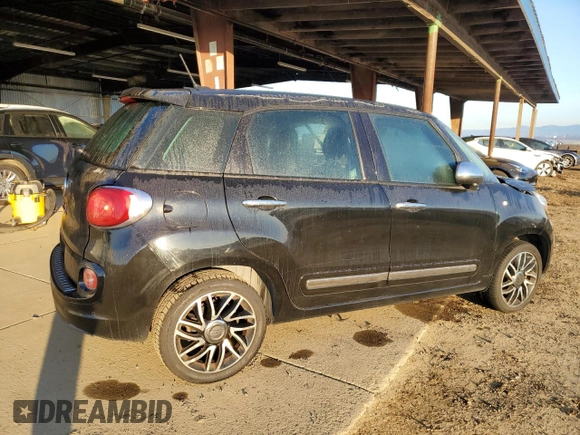 2014 FIAT 500L Lounge with VIN ZFBCFACH9EZ006050, listed as a Copart auction lot 83713724 with 144,849 mi miles and Salvage Title. Bid and sale history available at carsss.com. Image 3.