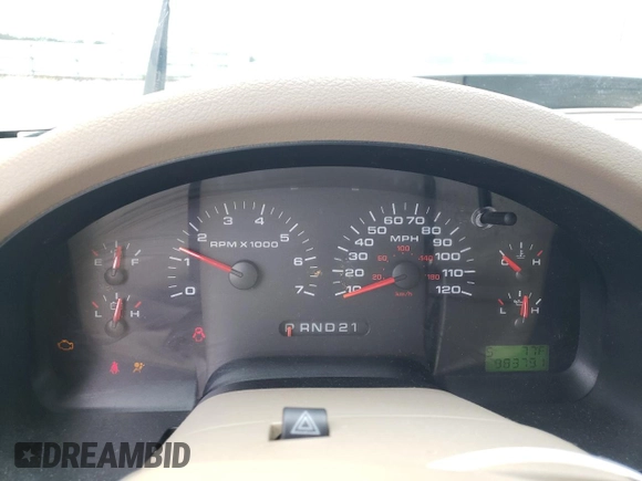 2005 Ford F-150 XL with VIN 1FTPF12585NA63952, listed as a Copart auction lot 74300474 with 98,379 mi miles and Salvage Title. Bid and sale history available at carsss.com. Image 9.