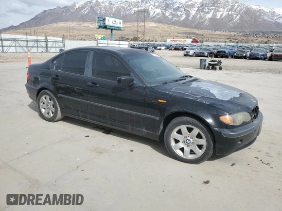 2002 BMW 3 Series 325i with VIN WBAEV33482KL58443, listed as a Copart auction lot 47483025 with 0 mi miles and Salvage Title. Bid and sale history available at carsss.com. Image 4.