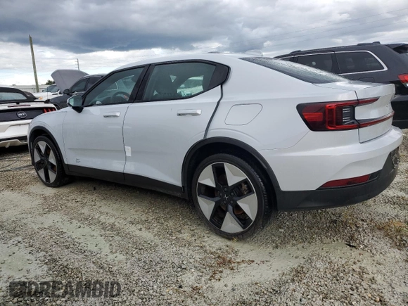 2023 Polestar 2 with VIN YSMEG3KA8PL134129, listed as a Copart auction lot 74186224 with 0 mi miles and Non Repairable. Bid and sale history available at carsss.com. Image 2.