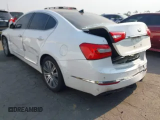 2015 Kia Cadenza Premium with VIN KNALN4D70F5196706, listed as a IAAI auction lot 41262917 with 189,340 mi miles. Bid and sale history available at carsss.com. Image 3.