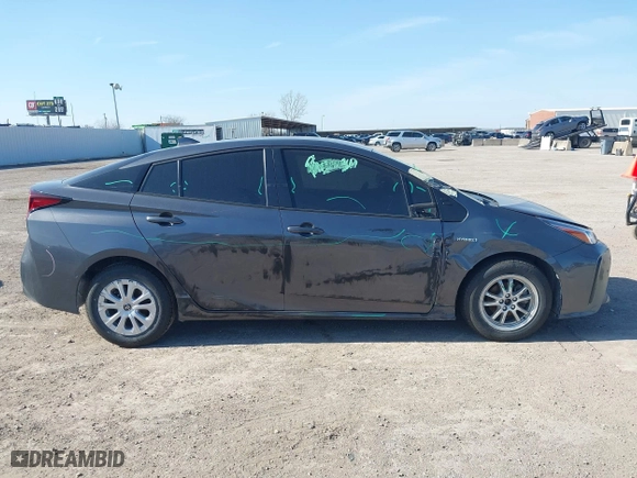 2022 Toyota Prius L Eco with VIN JTDKAMFU0N3176477, listed as a IAAI auction lot 41675066 with 49,483 mi miles. Bid and sale history available at carsss.com. Image 13.