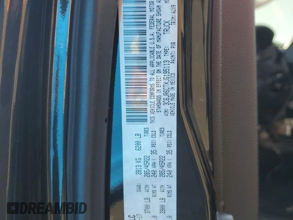 2018 Ram 1500 R/T with VIN 3C6JR6CTXJG195113, listed as a Copart auction lot 52747735 with 0 mi miles and Salvage Title. Bid and sale history available at carsss.com. Image 12.