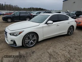 2020 Infiniti Q50 3.0t LUXE with VIN JN1EV7AP5LM200917, listed as a Copart auction lot 50634125 with 72,471 mi miles and Non Repairable. Bid and sale history available at carsss.com. Image 1.