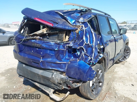 2021 Jeep Renegade Latitude with VIN ZACNJCBB8MPM73595, listed as a IAAI auction lot 41599574 with Not provided miles and . Bid and sale history available at DreamBid. Image 12.