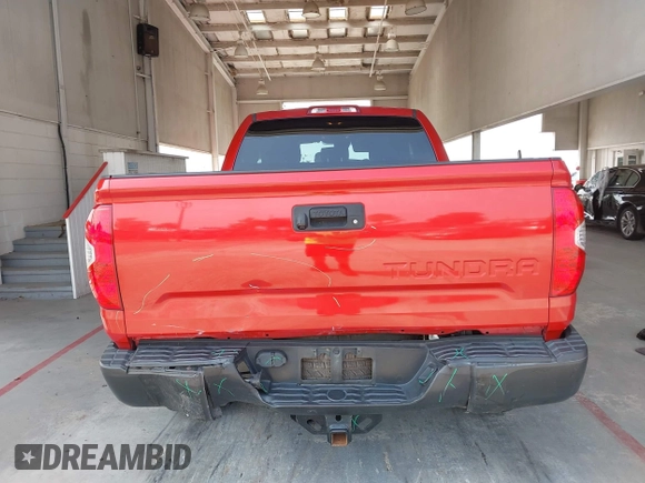 2019 Toyota Tundra SR with VIN 5TFRM5F16KX141657, listed as a IAAI auction lot 42395908 with 157,629 mi miles and . Bid and sale history available at DreamBid. Image 16.