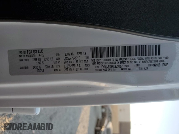 2015 Jeep Wrangler Unlimited Rubicon with VIN 1C4BJWFG5FL659017, listed as a Copart auction lot 84435034 with 69,915 mi miles and Salvage Title. Bid and sale history available at carsss.com. Image 12.
