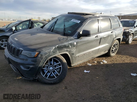 2017 Jeep Grand Cherokee Trailhawk with VIN 1C4RJFLT8HC772429, listed as a Copart auction lot 89334325 with 193,516 mi miles and Salvage title. Bid and sale history available at DreamBid. Image 1.