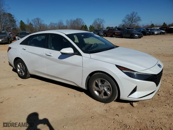 2021 Hyundai Elantra SE with VIN 5NPLL4AG6MH038185, listed as a Copart auction lot 46758205 with 82,248 mi miles and Salvage Title. Bid and sale history available at carsss.com. Image 4.
