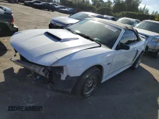 2003 Ford Mustang GT Deluxe with VIN 1FAFP45XX3F445761, listed as a Copart auction lot 42546915 with 130,833 mi miles and Salvage Title. Bid and sale history available at carsss.com. Image 1.