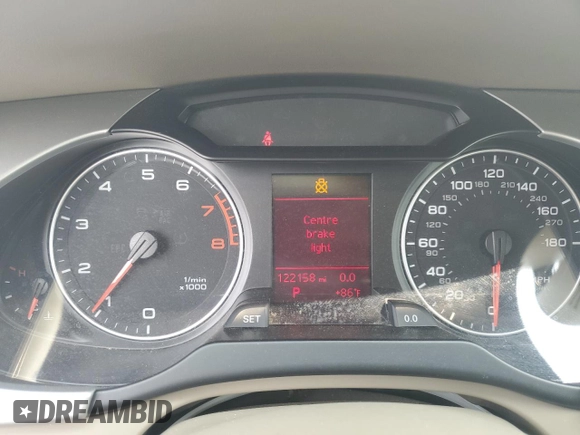 2011 Audi A4 Premium Plus with VIN WAUFFAFL4BN009433, listed as a Copart auction lot 59301185 with 122,158 mi miles and Salvage title. Bid and sale history available at DreamBid. Image 9.