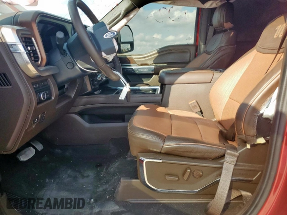2024 Ford F-250 XL with VIN 1FT8W2BT7REE97844, listed as a Copart auction lot 59583795 with 22,517 mi miles and Salvage title. Bid and sale history available at DreamBid. Image 7.