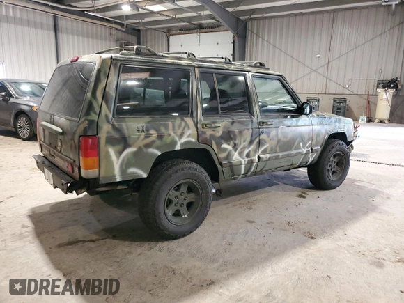 1998 Jeep Cherokee Sport with VIN 1J4FJ68S7WL269467, listed as a Copart auction lot 58664135 with 187,741 mi miles and Clean title. Bid and sale history available at DreamBid. Image 3.