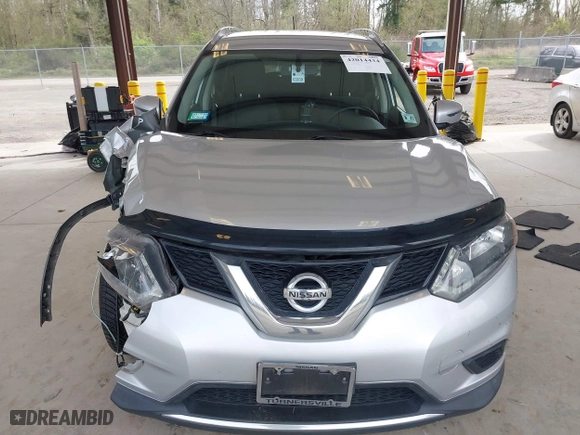 2016 Nissan Rogue S with VIN KNMAT2MVXGP709095, listed as a IAAI auction lot 42014434 with 70,800 mi miles. Bid and sale history available at carsss.com. Image 12.