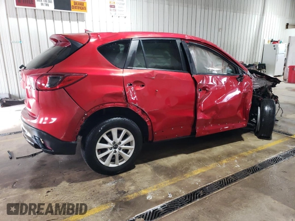 2014 Mazda CX-5 Touring with VIN JM3KE2CY4E0308973, listed as a Copart auction lot 53875605 with 0 mi miles and Salvage Title. Bid and sale history available at carsss.com. Image 3.