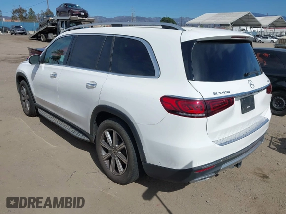 2021 Mercedes-Benz GLS with VIN 4JGFF5KE6MA420873, listed as a IAAI auction lot 41637588 with 51,709 mi miles. Bid and sale history available at carsss.com. Image 3.