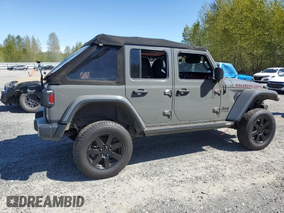 2019 Jeep Wrangler Unlimited Rubicon с VIN 1C4HJXFG8KW615070, выставлен на аукционе Copart как лот 53655795 с пробегом 67 407 миль миль и Списание • Salvage title. История ставок и продаж доступна на DreamBid. Изображение 3.