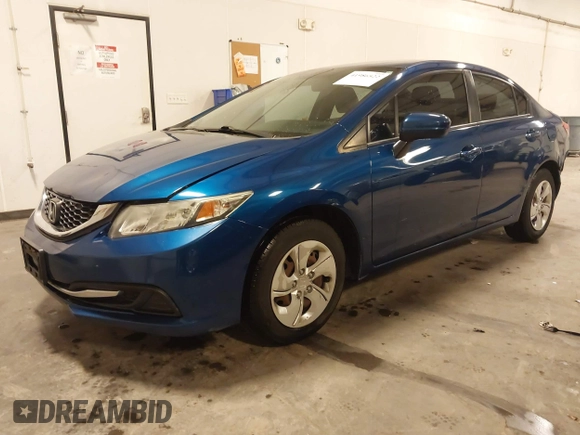 2015 Honda Civic Sedan LX with VIN 2HGFB2F51FH558237, listed as a IAAI auction lot 41986522 with 122,414 mi miles. Bid and sale history available at carsss.com. Image 21.