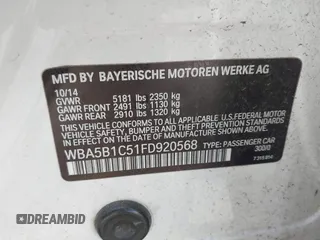 2015 BMW 5 Series 535i z VIN WBA5B1C51FD920568, wystawiony jako IAAI lot #42182520 z przebiegiem Nie podano mil oraz . Historia ofert i sprzedaży dostępna na DreamBid. Obrazek 9.