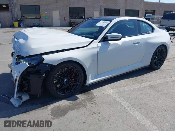 2024 BMW M2 with VIN 3MF13DM08R8E77496, listed as a IAAI auction lot 41950387 with 4,302 mi miles. Bid and sale history available at carsss.com. Image 17.