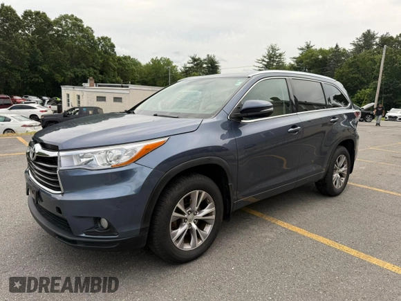 2015 Toyota Highlander XLE with VIN 5TDJKRFH2FS201565, listed as a Copart auction lot 63618945 with 173,689 mi miles and Clean title. Bid and sale history available at DreamBid. Image 1.