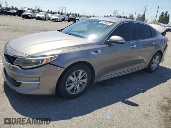 2018 Kia Optima LX with VIN 5XXGT4L3XJG197410, listed as a Copart auction lot 52569325 with 137,515 mi miles and Salvage Title. Bid and sale history available at DreamBid. Image 1.
