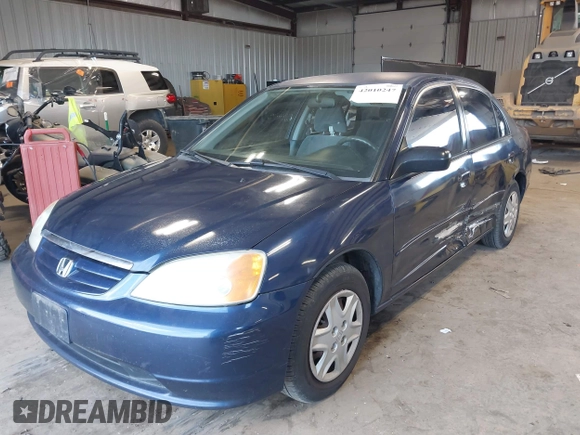 2003 Honda Civic LX with VIN 2HGES16583H529254, listed as a IAAI auction lot 42010247 with 238,517 mi miles. Bid and sale history available at carsss.com. Image 18.