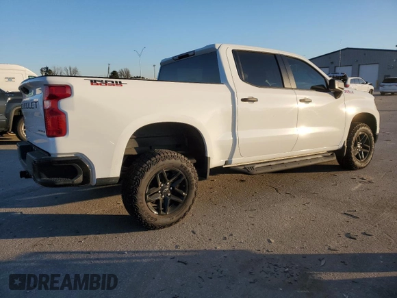 2024 Chevrolet Silverado 1500 Custom Trail Boss with VIN 3GCUDCED9RG110122, listed as a Copart auction lot 87020134 with 9,159 mi miles and Salvage Title. Bid and sale history available at carsss.com. Image 3.